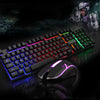 glowing keyboard and mouse set